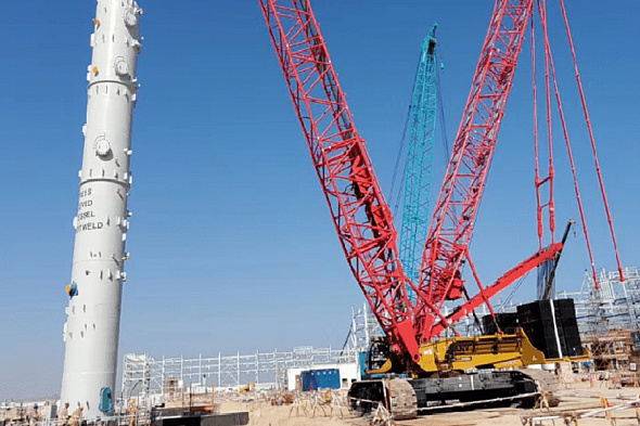 Кран гусеничный SANY SCC4000A-6 с решётчатой стрелой